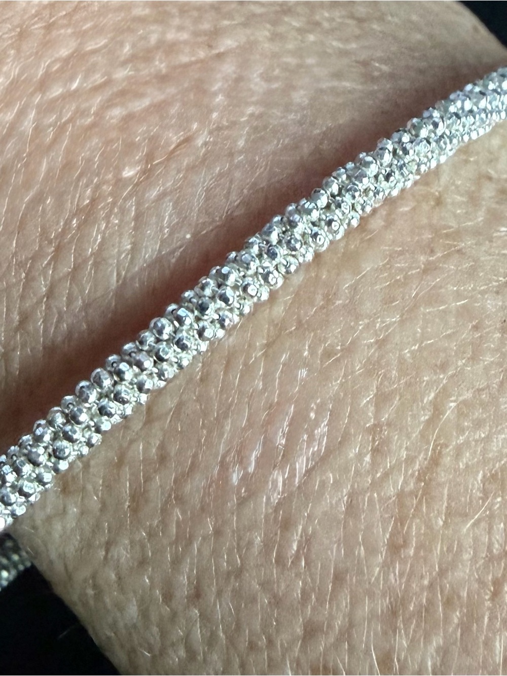 925 Italian Silver Sparkling Rope Bracelet - Women Jewelry